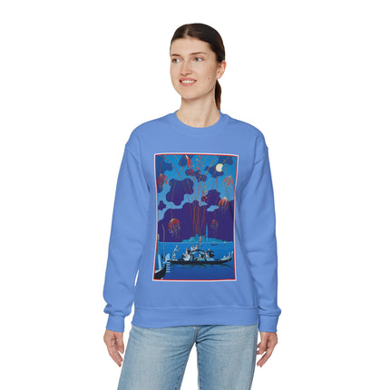 Fireworks in Venice by George Barbier Heavy Blend™ Crewneck Sweatshirt