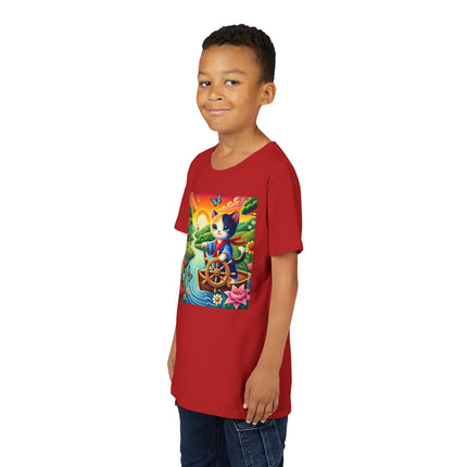 Sailor Kitten’s River Adventure Youth Short Sleeve Tee