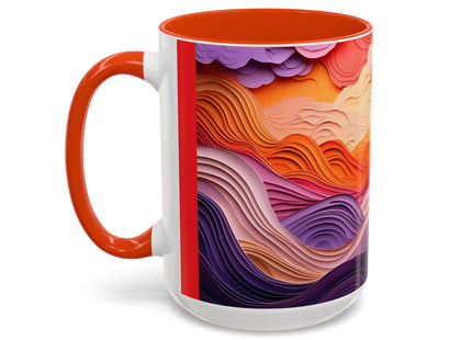 Dramatic Sunset Sky Colorful Mugs (11oz, 15oz)