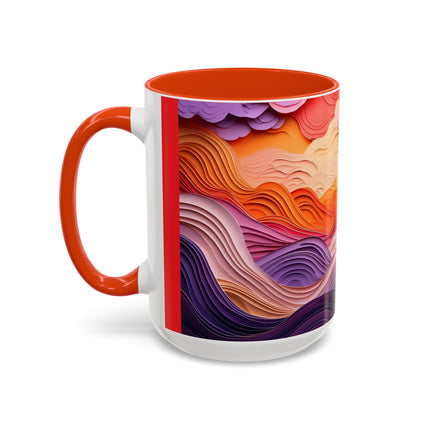 Dramatic Sunset Sky Colorful Mugs (11oz, 15oz)