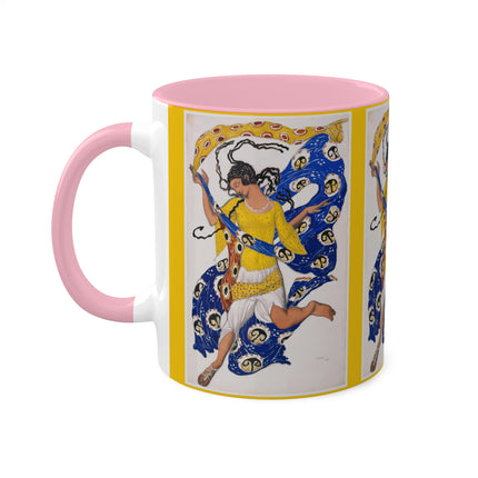 The Butterfly (Costume Design for Anna Pavlova) by Leon Bakst Colorful Mugs, 11oz