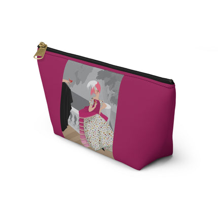 The Red Bird Cosmetic Bag – Graceful Storybook Charm & Quiet Mystery