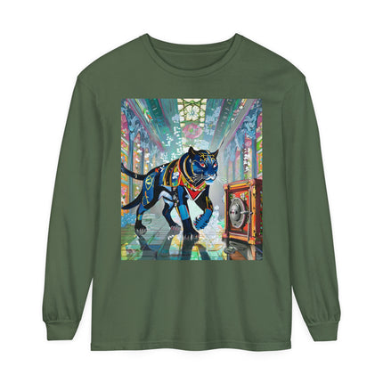 Cyber Panther's Hunt Long Sleeve T-Shirt