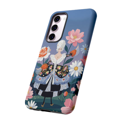 🌸🎀 The Grand Floral Promenade Phone Case – Art Deco Fashion Fantasy