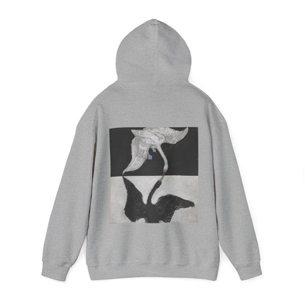 The Swan by Hilma af Klint Heavy Blend™ Hooded Sweatshirt