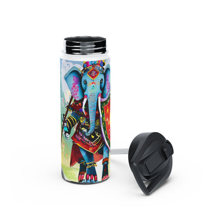 Cyberpunk Elephant Stainless Steel Water Bottle
