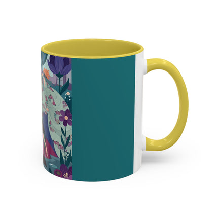 The Ladies Of The Secret Masquerade Colorful Mugs – Art Deco Floral Mystery