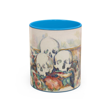 The Three Skulls by Paul Cézanne Colorful Mugs (11oz, 15oz)