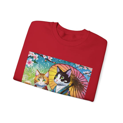 Kimono Kitties Unisex Heavy Blend™ Crewneck Sweatshirt