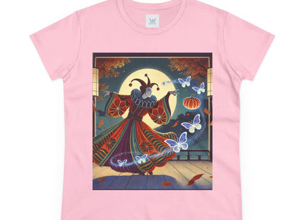 Court Magician with Ghost Butterflies Women's Midweight Cotton Tee