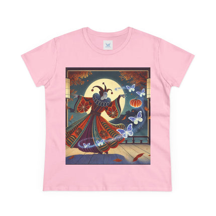 Court Magician with Ghost Butterflies Cotton Tee