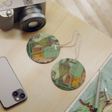 La Fontaine, Saint-Paul De Vence by Henri Le Sidaner Luggage Tag – Rectangle & Round