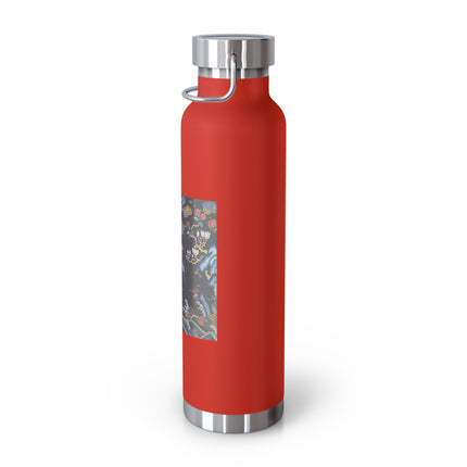 Rank Badge with Mandarin Duck Copper Vacuum Insulated Bottle, 22oz