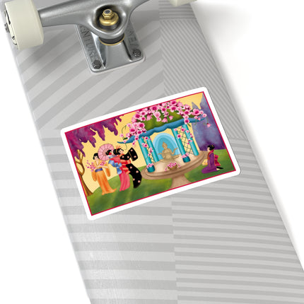 A Dance of Colors and Serenity by Carlo Chiostri Kiss-Cut Stickers 4 Sizes)