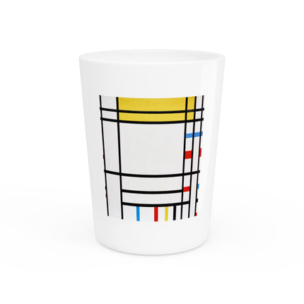 Place de la Concorde by Piet Mondrian Ceramic Shot Glass
