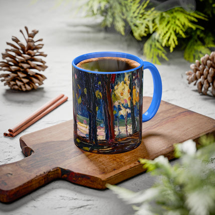 In the Park of St. Cloud by Wassily Kandinsky Colorful Mugs (11oz, 15oz)