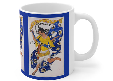 The Butterfly (Costume Design for Anna Pavlova) by Leon Bakst Ceramic Mug 11oz