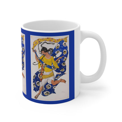 The Butterfly (Costume Design for Anna Pavlova) by Leon Bakst Ceramic Mug 11oz