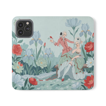 🌹💌 The Secret Rose Garden Courtship Flip Case – Art Deco Floral Romance