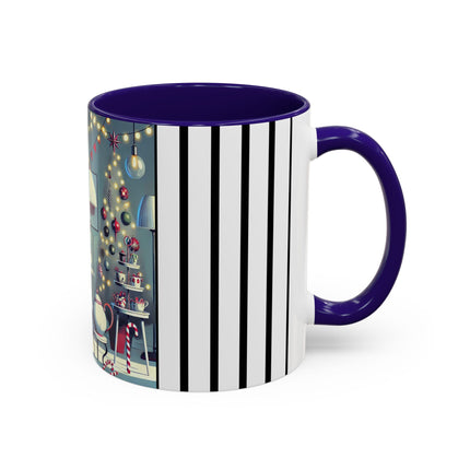 Whimsical Christmas Tea Party Colorful Mugs (11oz, 15oz)