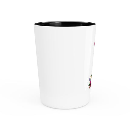 Blooming Splendor: A Floral Transformation Ceramic Shot Glass