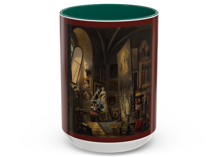 Raphael and his Muse in the Atelier by Vincenzo Abbati Colorful Mugs (11oz, 15oz)