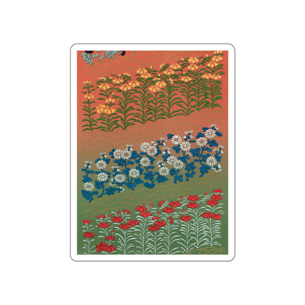 Japanese Flower Pattern II by G.A. Audsley Die-Cut Stickers (5 Sizes)
