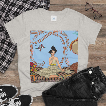 Minuit … ou l’appartement à la mode by George Barbier Women's Midweight Cotton Tee