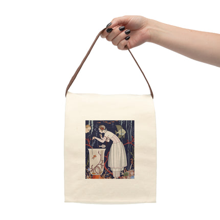 L'Etourdissant Petit Poisson (The Dazzling Little Fish) by George Barbier Canvas Lunch Bag With Strap