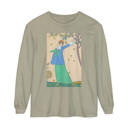 Le Verger by Georges Lepape Garment-dyed Long Sleeve T-Shirt