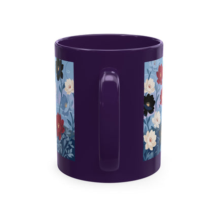 💌🌺 The Lady Of The Scattered Love Letters Ceramic Mug – Art Deco Romantic Elegance