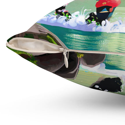 Bio-Mech Beast Spun Polyester Square Pillow