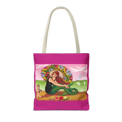 Mermaid Tote Bag with Art Deco Design