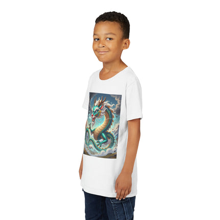 Tibetan Dragon in Battle Youth Short Sleeve Tee