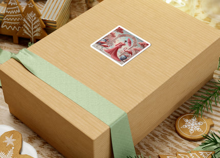 Petals, Porcelain, and Flamingos Kiss-Cut Stickers (4 Stickers)