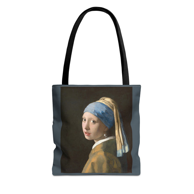 Girl with a Pearl Earring by Johannes Vermeer Tote Bag (AOP)