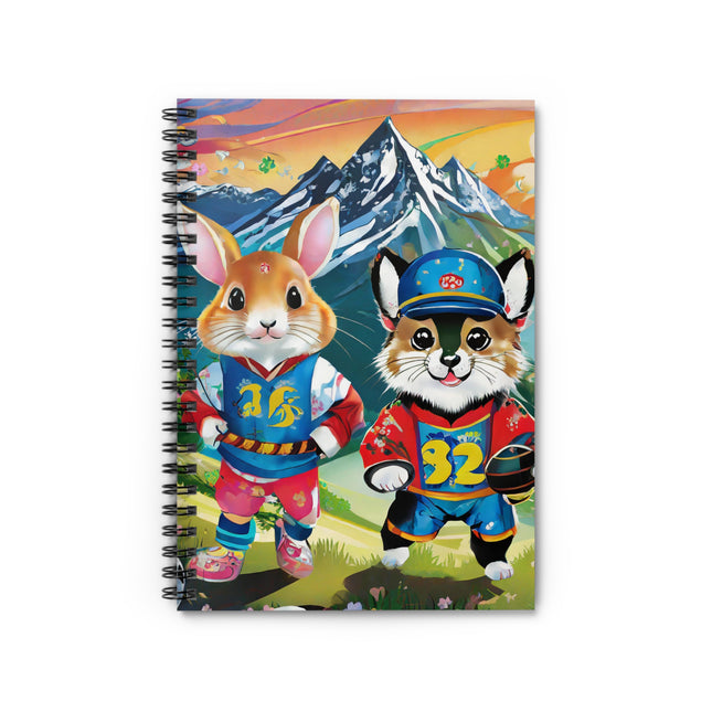 Animal Athletes Spiral Notebook - Ruled Line
