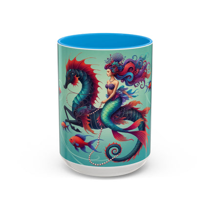 Mermaid & Sea Dragon Mug – Ocean Guardian & Mythic Beauty