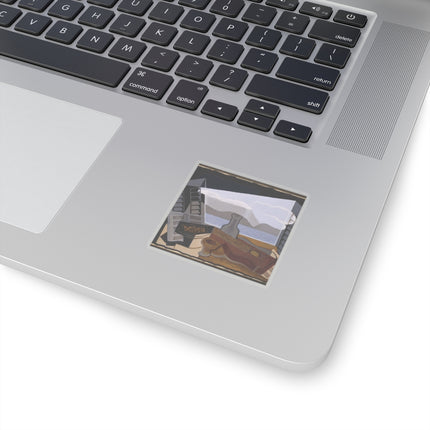 Open Window by Juan Gris Kiss-Cut Stickers (4 Sizes)
