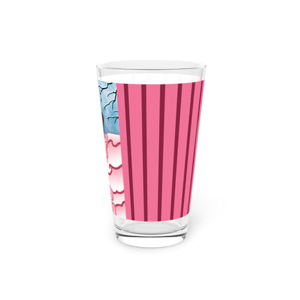 Winter Rose Empress Glass, 16oz