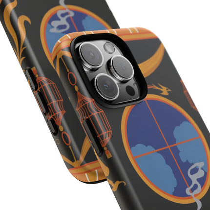 Art Deco Lounge Phone Case – Opulent Smoke & Timeless Glamour
