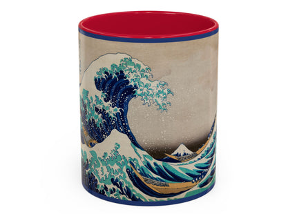 The Great Wave off Kanagawa by Katsushika Hokusai Colorful Mugs (11oz, 15oz)