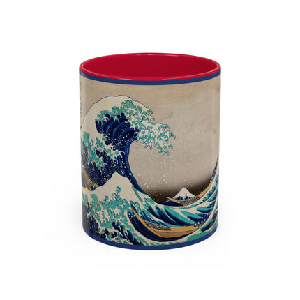 The Great Wave off Kanagawa by Katsushika Hokusai Colorful Mugs (11oz, 15oz)