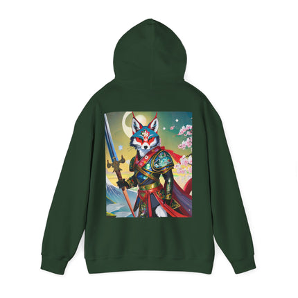 Cyberpunk Samurai Fox – Heavy Blend™ Hooded Sweatshirt