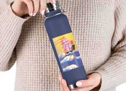 Golden Seas and Whimsical Dreams Copper Vacuum Insulated Bottle, 22oz