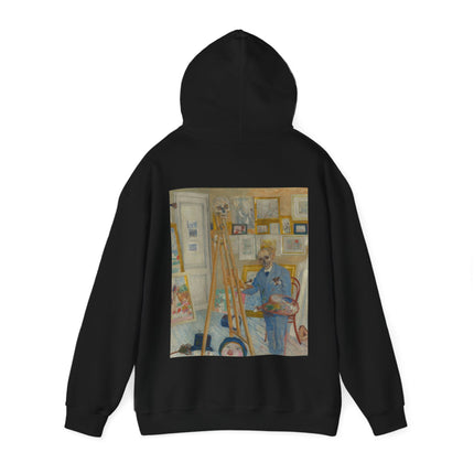 The Skeleton Painter by James Ensor Heavy Blend™ Hooded Sweatshirt