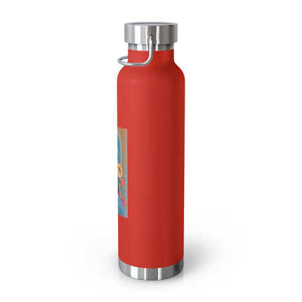 April & Diamond (from the Gem Series) by Sofia Chiostri Copper Vacuum Insulated Bottle, 22oz