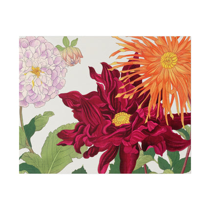 Radiant Dahlias by Tanigami Kônan – Japanese Botanical Splendor