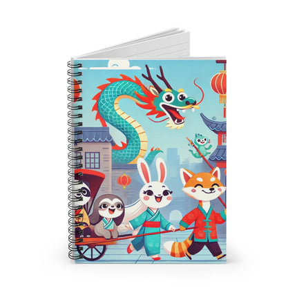 The Little Dragon and Friends Spiral Notebook – Ruled Line