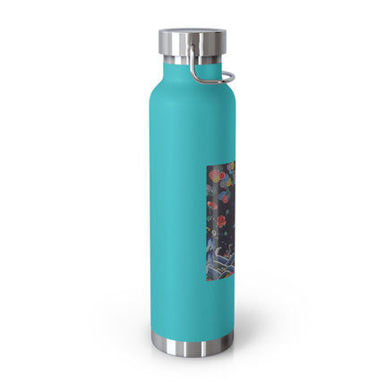 Rank Badge with Mandarin Duck Copper Vacuum Insulated Bottle, 22oz